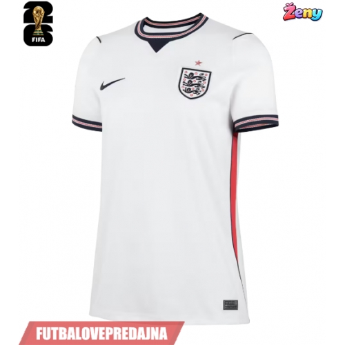 Lacne Ženy Futbalové dres Anglicko MS 2026 Krátky Rukáv - Domáci